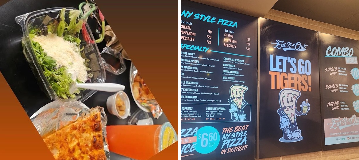 Eat-N-Out Pizza Menu